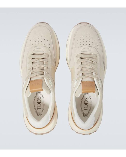 Tod's White Suede Sneakers for men
