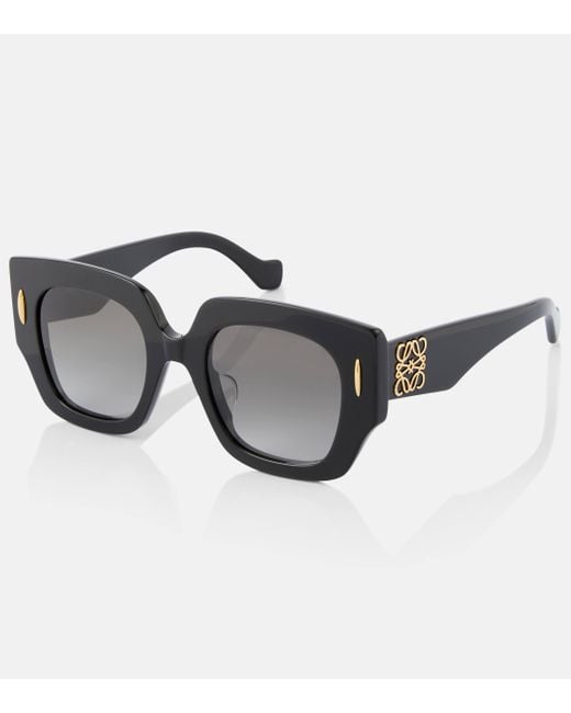 Loewe Black Anagram Square Sunglasses