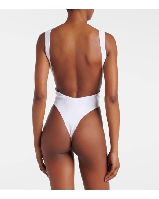 Alaïa White Cutout Bodysuit
