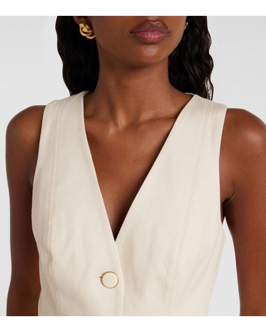 Gilet Avalina di Veronica Beard in Natural