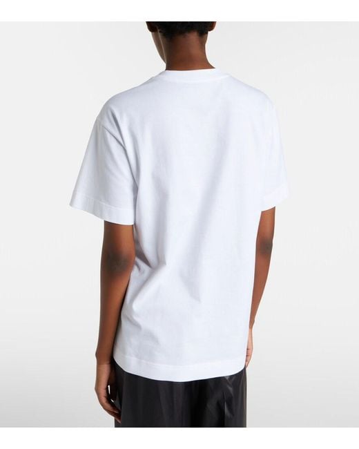 Givenchy White Embroidered Cotton T-Shirt