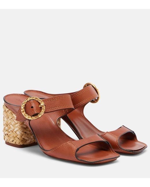 Zimmermann Brown Solena Leather Mules