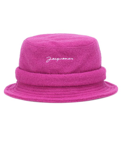 Jacquemus Pink Hut Le Bob aus Wolle
