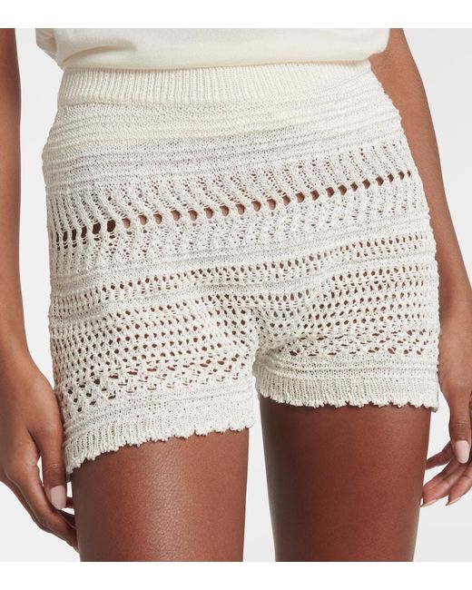 Ralph Lauren White Crochet Shorts