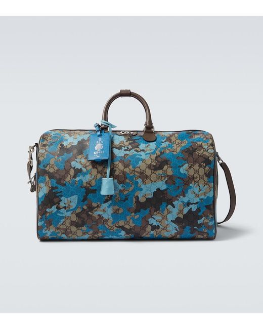 Gucci Weekender Large Gg Aus Canvas in Blue für Herren