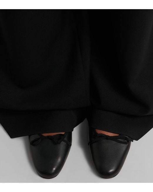 Herbert Levine Black 24/7 Leather Ballet Flats