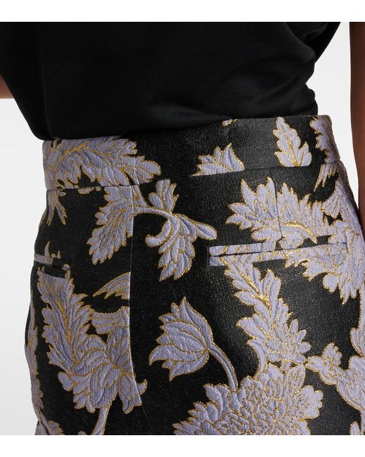 LaDoubleJ Black Saturday Night Jacquard Bootcut Pants