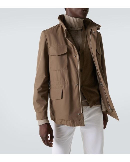Loro Piana Brown Traveller Technical Jacket for men