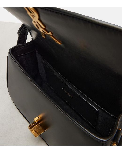 Saint Laurent Black Solferino Mini Leather Shoulder Bag