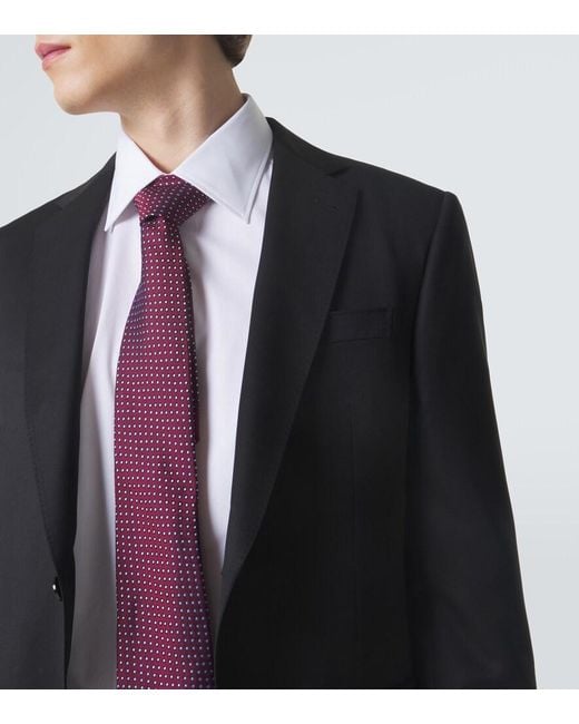 Zegna White Cotton-Blend Poplin Shirt for men