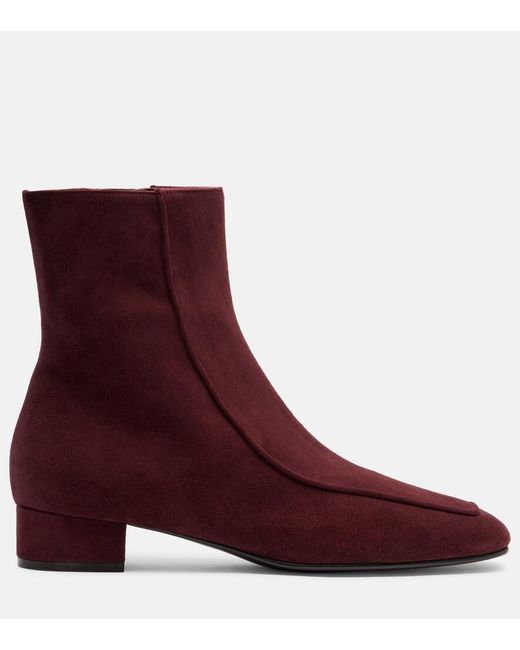 Herbert Levine Red Shadow Ban 30 Suede Ankle Boots