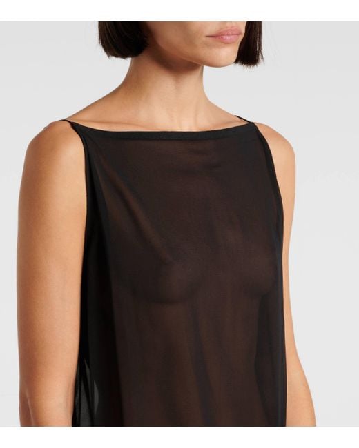 Jacquemus Gray The Ameno Silk-blend Gown