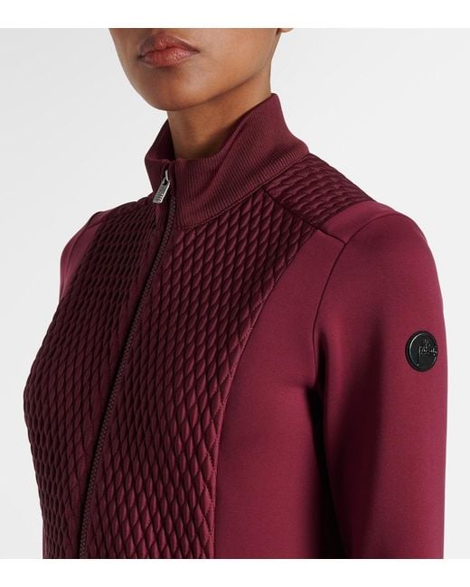 Fusalp Red Meryl Quilted Technical Jacket