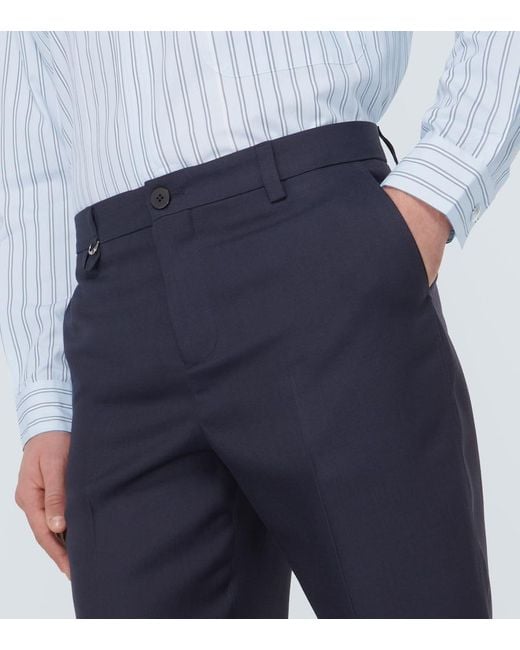Jacquemus Blue Le Pantalon Cabri Cropped Tailored Pants for men