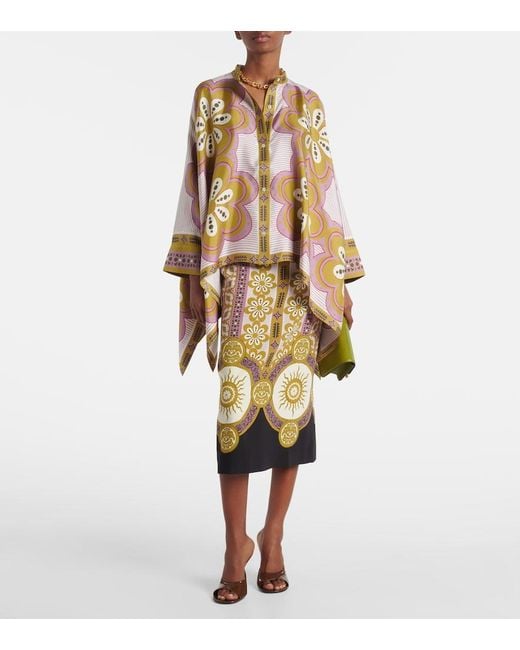 LaDoubleJ Metallic Printed Pencil Skirt