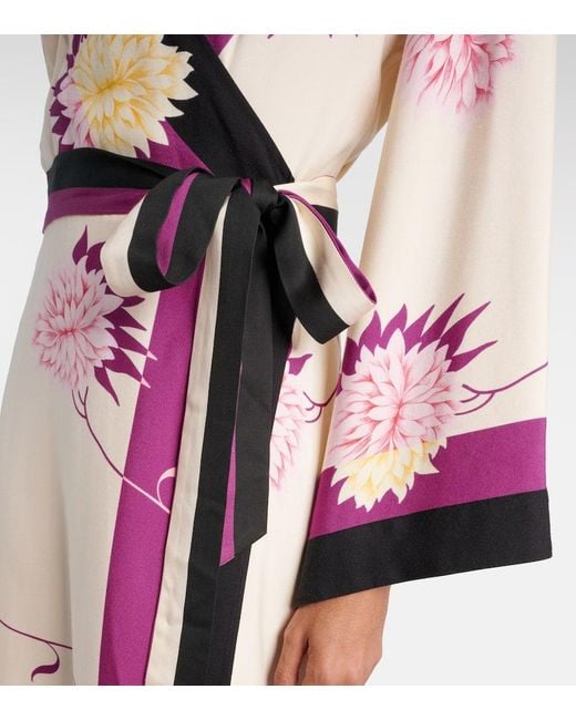 LaDoubleJ Pink Floral Wrap Dress