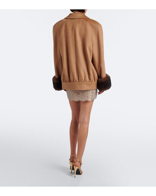 Valentino Natural Lace Miniskirt