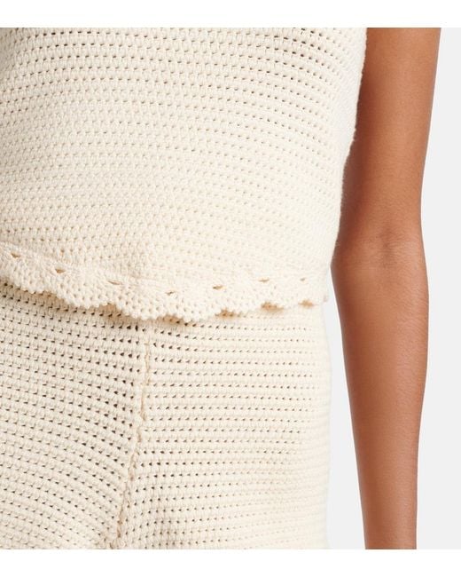Posse Natural Dylan Crochet Crop Top