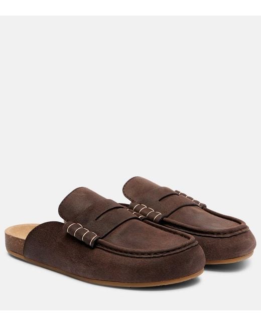 J.W. Anderson Brown Suede Mules