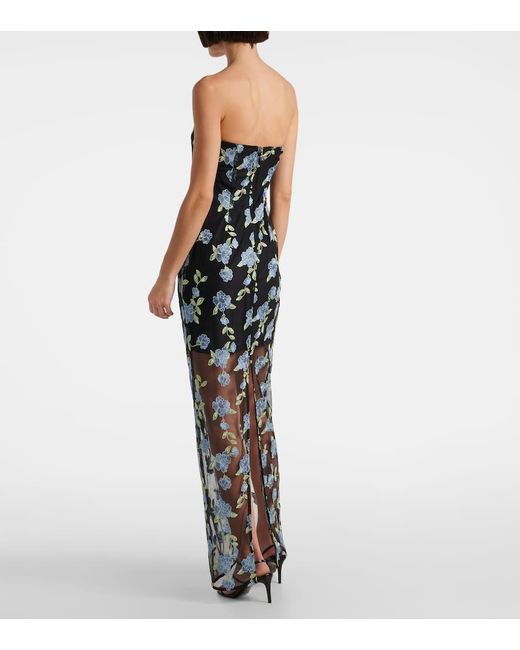 Robe En Resille A Fleurs ROTATE BIRGER CHRISTENSEN en coloris Multicolor