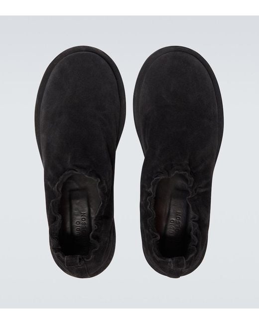 Studio Nicholson Black Korine Suede Slip-On Shoes for men