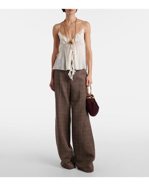 Pantaloni Flared di Chloé in Brown