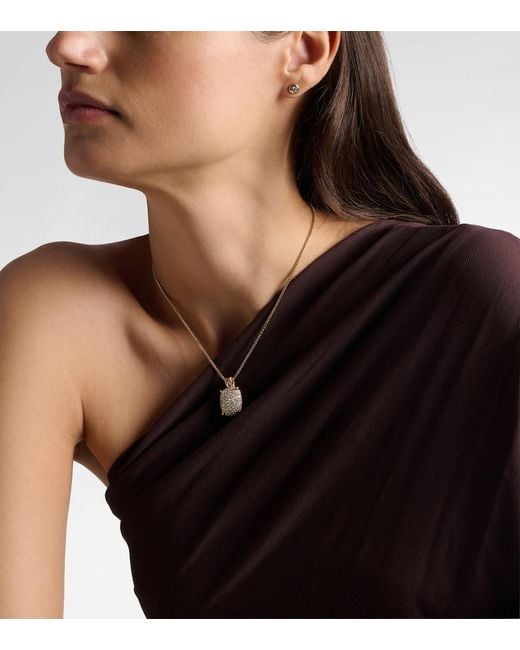 David Yurman Metallic Chatelaine 18Kt Pendant Necklace With Diamonds