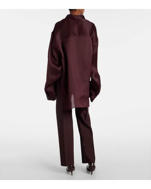 Camisa Matteo De Seda Khaite de color Purple