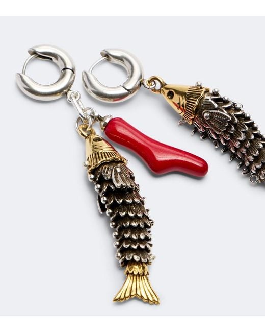 Isabel Marant White River Drop Earrings