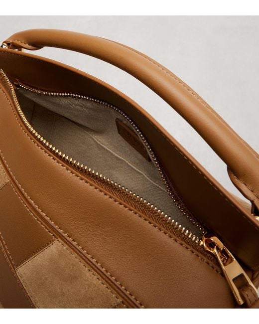 Loewe Brown Puzzle Small Leather And Suede Top-Handle Bag