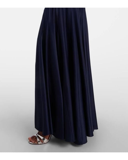 Rabanne Blue Maxikleid Aus Jersey