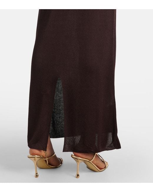 Altuzarra Purple Asymmetrical Maxi Dress