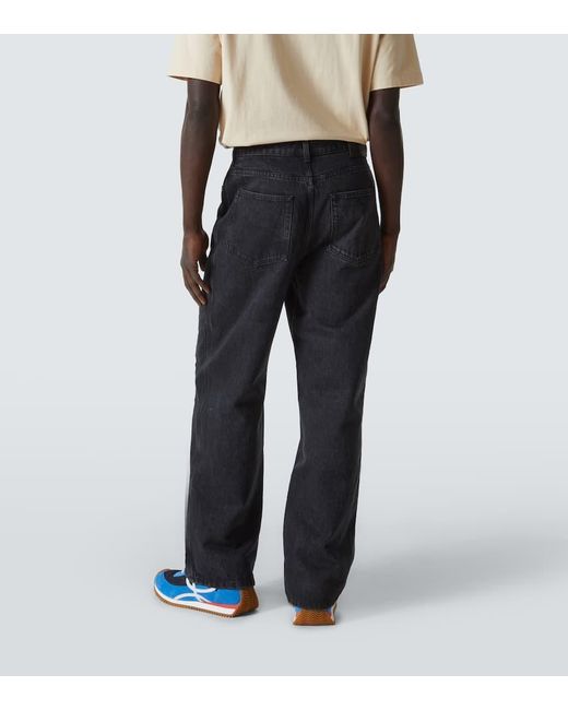 Jeans Regular Anagram di Loewe in Blue da Uomo