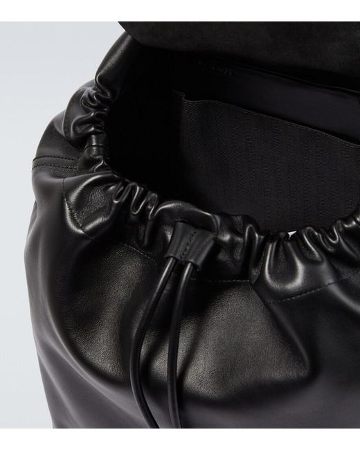 Loewe Black Flamenco Leather Backpack for men