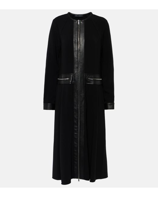 Proenza Schouler Black Joanne Crepe Midi Dress