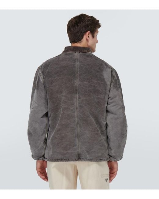NOTSONORMAL Gray Grind Cotton Canvas Jacket for men