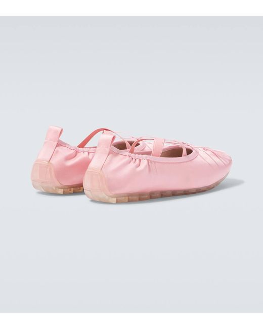 Ballerine Ballerina Grip A Pieghe di Simone Rocha in Pink da Uomo
