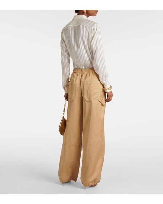 Dorothee Schumacher Natural Slouchy Coolness Wide-Leg Pants