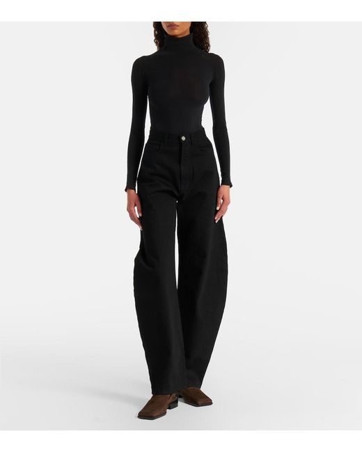 Alaïa Brown Leather Flats