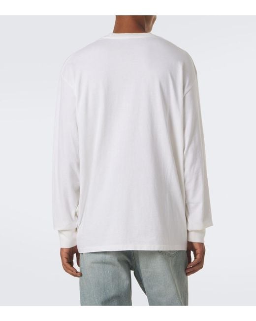 A.PRESSE White Cotton And Cashmere T-Shirt for men