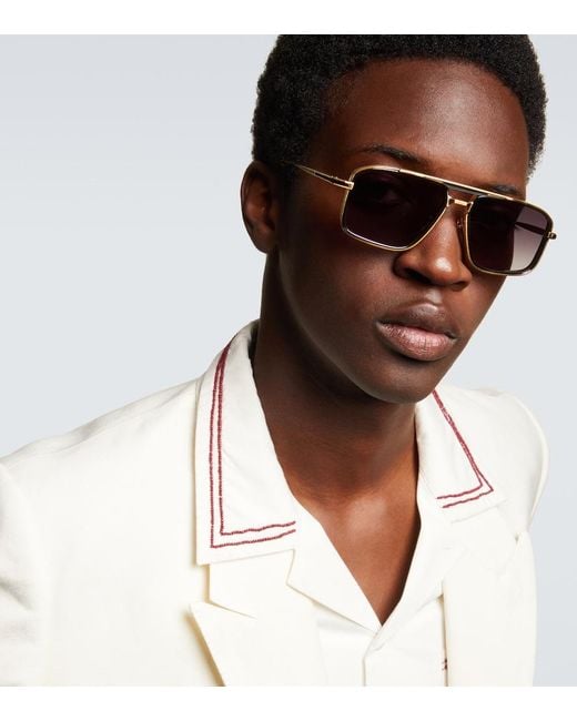 Jacques Marie Mage Aviator-Sonnenbrille Earl in Brown für Herren
