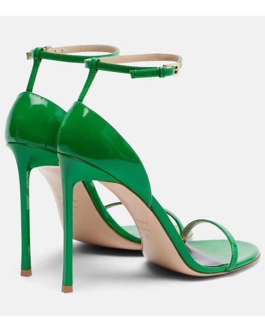 Tom Ford Green Vertigo Patent Leather Sandals