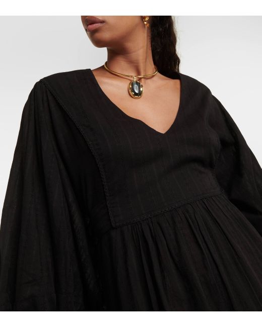 Melissa Odabash Black Camilla Cotton Minidress