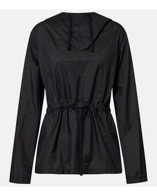 The Row Black Beloura Hooded Technical Jacket