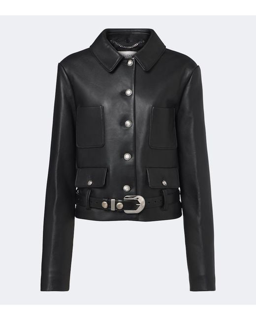 Altuzarra Black Simons Leather Jacket