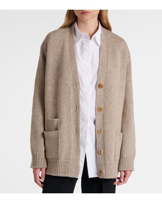 The Row Natural Cardigan Milou Aus Kaschmir