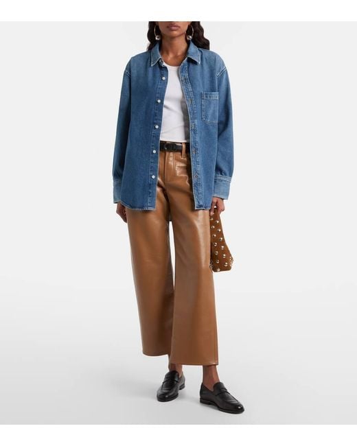 Citizens of Humanity Brown Faye Cropped Straight Pants