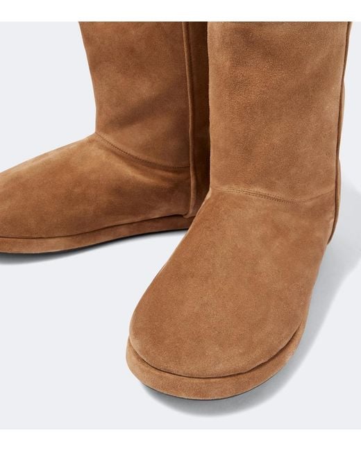 Balenciaga Brown Alaska Suede Ankle Boots for men