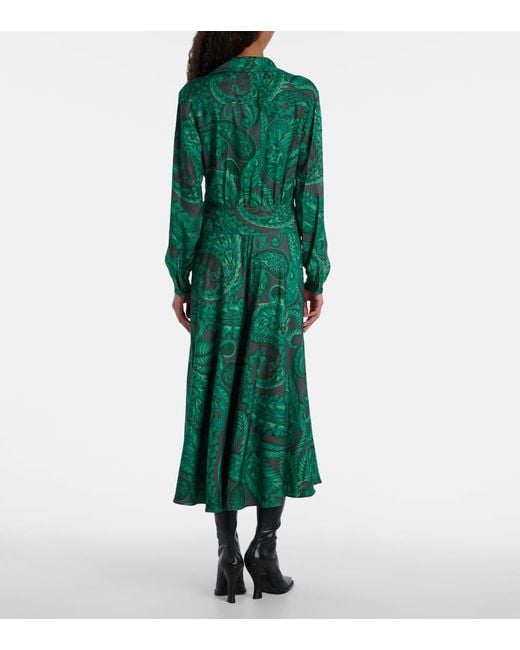 Vestido Midi Con Cinturon Etro de color Green