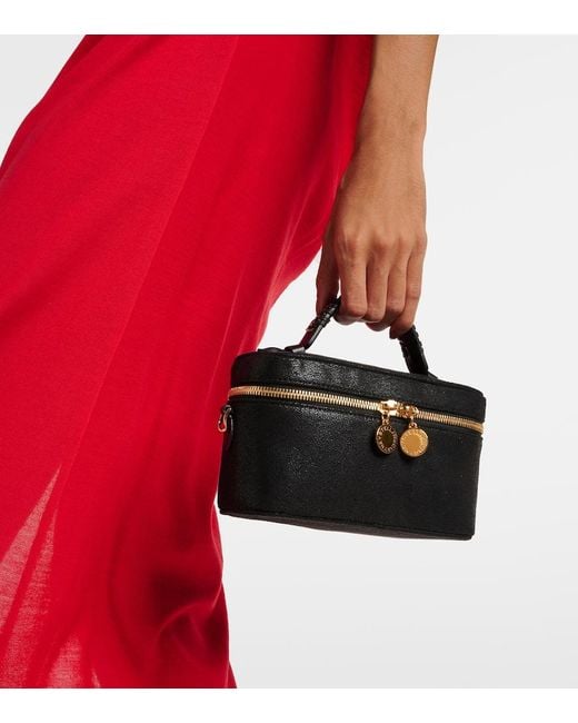 Stella McCartney Black Falabella Mini Faux-Leather Shoulder Bag